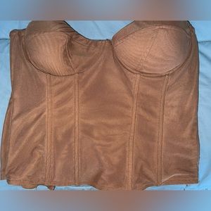 Brown corset top XL